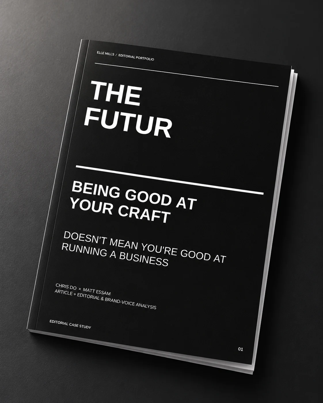 Cover of Chris Do and The Futur editorial writing sample